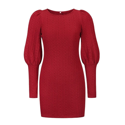 Women's Long Sleeve Bodycon Sweater Dress Angelwarriorfitness.com