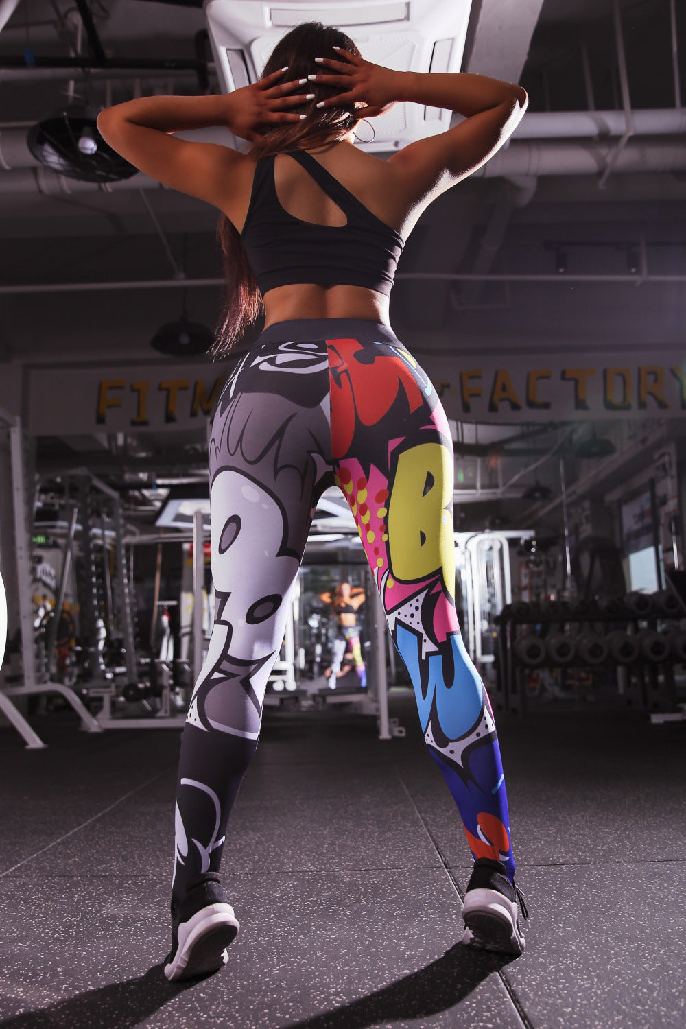 cartoon pattern Yoga Leggings Angelwarriorfitness.com