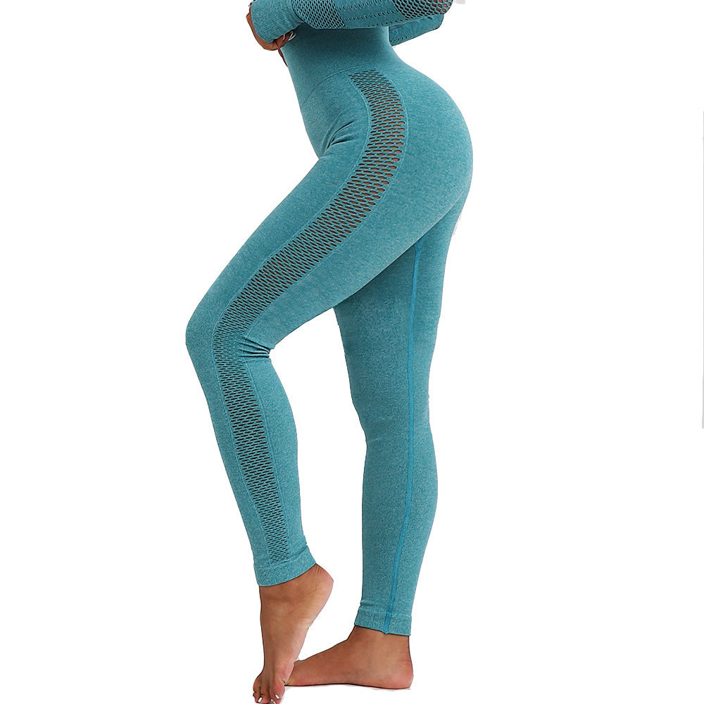popular new seamless sports long sleeve suit Yoga Pants leisure fitness women Angelwarriorfitness.com