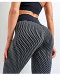primary source  honeycomb Yoga Pants women's fitness Leggings seamless knitted pants Angelwarriorfitness.com