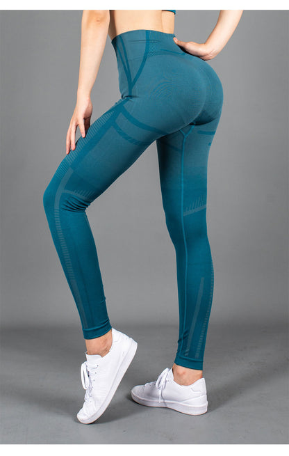 Spot  seamless knitted high elastic high waist hip lifting leisure fast drying tights fitness sports Yoga Pants Angelwarriorfitness.com