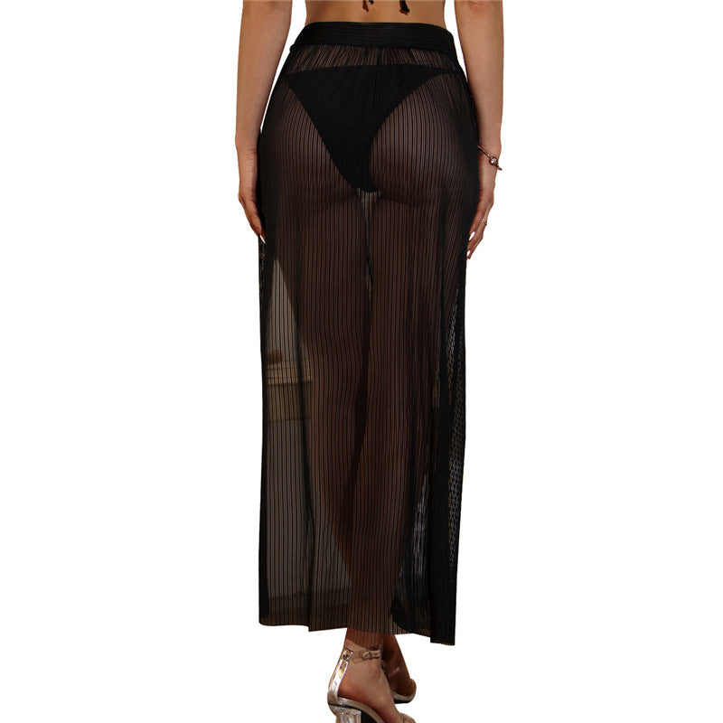 Half length seaside holiday gauze skirt Angelwarriorfitness.com