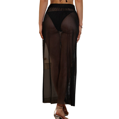 Half length seaside holiday gauze skirt Angelwarriorfitness.com