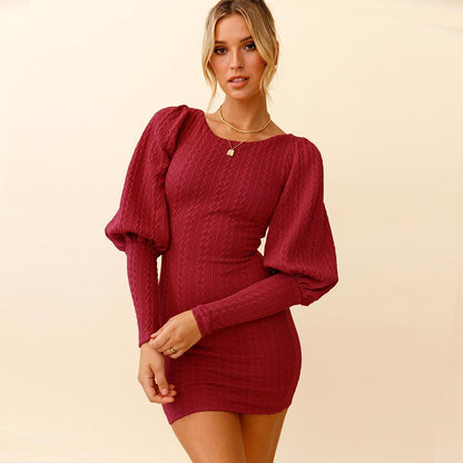 Women's Long Sleeve Bodycon Sweater Dress Angelwarriorfitness.com