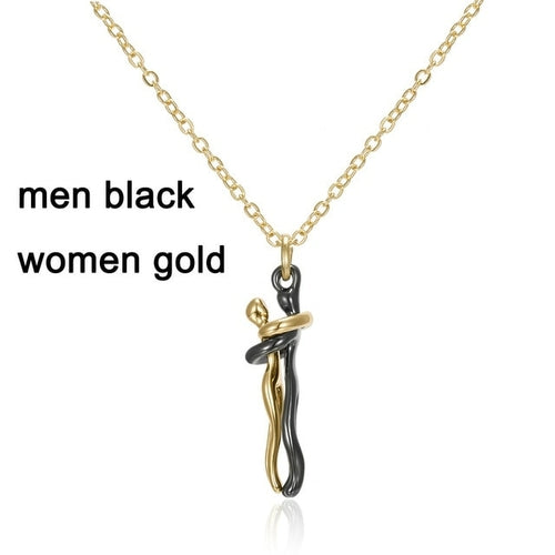 Twinsouls Couple Hugging Pendant Angelwarriorfitness.com