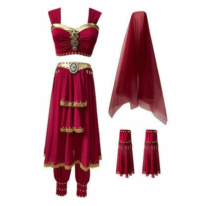 Belly Dance Carnival Egyptian Princess Costume Greek Goddess Outfit Angelwarriorfitness.com