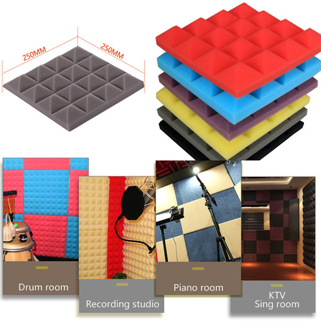 Soundproof foam Acoustic Foam Panel Sound Stop Angelwarriorfitness.com