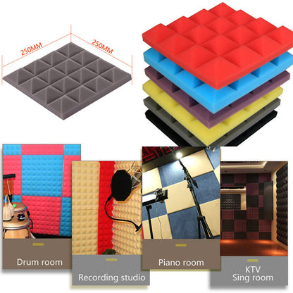 Soundproof foam Acoustic Foam Panel Sound Stop Angelwarriorfitness.com