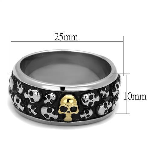 Men Stainless Steel No Stone Rings TK2235 Angelwarriorfitness.com