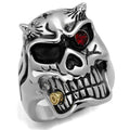 Men Stainless Steel Synthetic Crystal Rings TK2244 Angelwarriorfitness.com