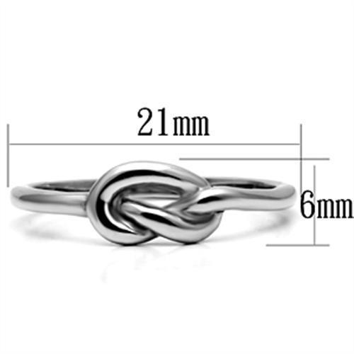 Women Stainless Steel No Stone Rings TK630 Angelwarriorfitness.com