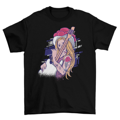 Rock and Roll Girl T-shirt Angelwarriorfitness.com