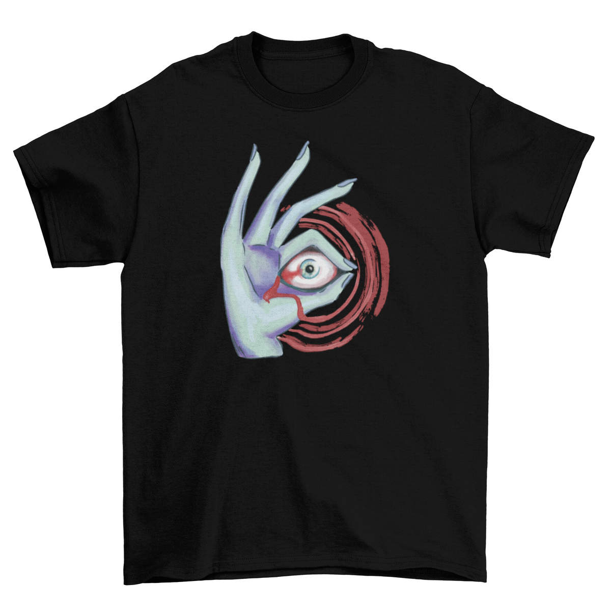 Eye in hand halloween t-shirt Angelwarriorfitness.com