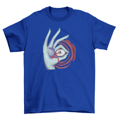 Eye in hand halloween t-shirt Angelwarriorfitness.com