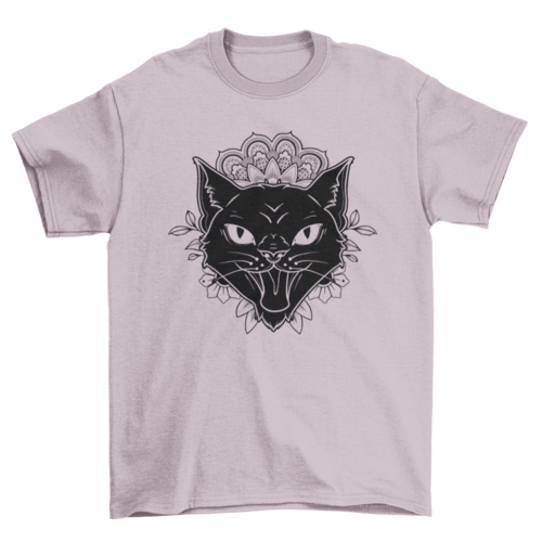 Cool Mandala cat tattoo t-shirt Angelwarriorfitness.com