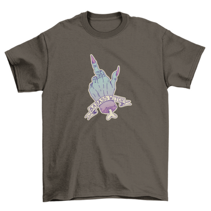 Pastel goth badass witch t-shirt design Angelwarriorfitness.com