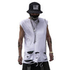 Mens Loose Trendy Brand Hip Hop Retro Personality Trend Sleeveless T Shirt Angelwarriorfitness.com