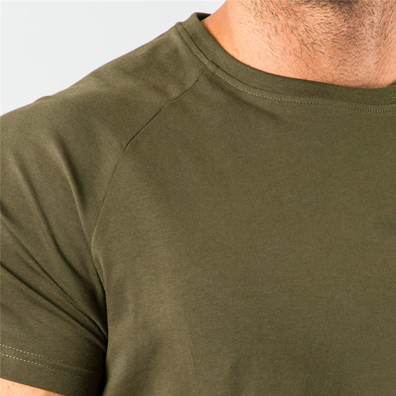 Muscular Male Brothers Workout Clothes Short-sleeved Stretch Slim Fit Angelwarriorfitness.com