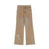 Men's Loose Hiphop Hip Hop Star Embroidered Jeans Angelwarriorfitness.com