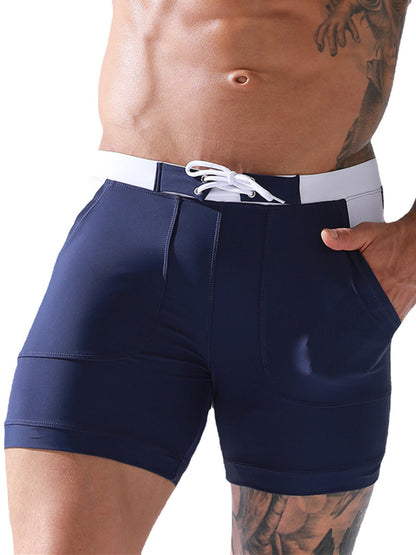 Men's Pocket Lined Tethered Swim Shorts Angelwarriorfitness.com