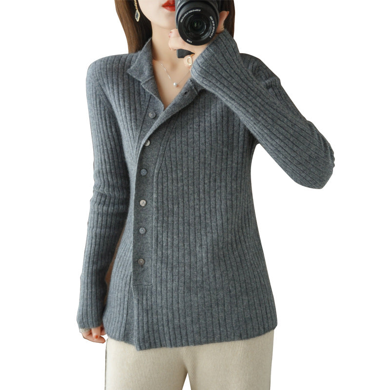 Autumn Winter New Cashmere Cardigan Female Minority Design Sense Angelwarriorfitness.com