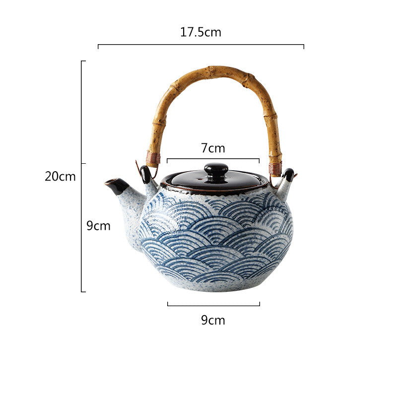 Japanese Retro Hand Painted Ceramic Teapot Angelwarriorfitness.com