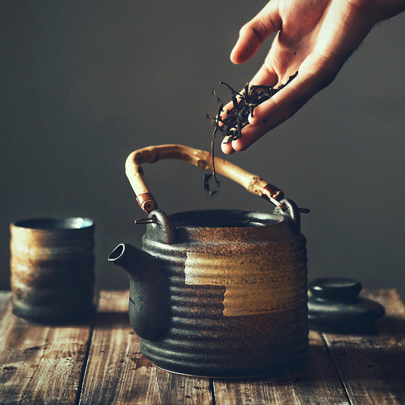 Japanese Retro Hand Painted Ceramic Teapot Angelwarriorfitness.com