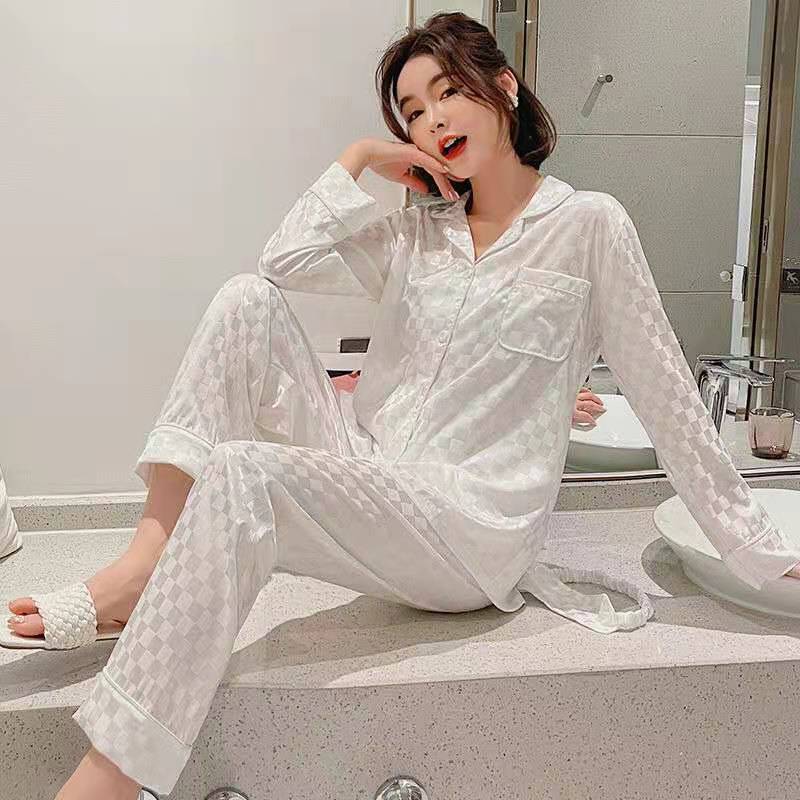 New Pajamas Spring And Summer Pajamas Autumn Ice Silk Angelwarriorfitness.com