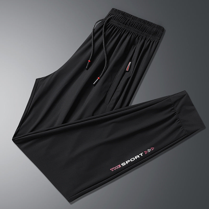 Plus Size Summer Sweatpants Men Sportswear Black Joggers Angelwarriorfitness.com