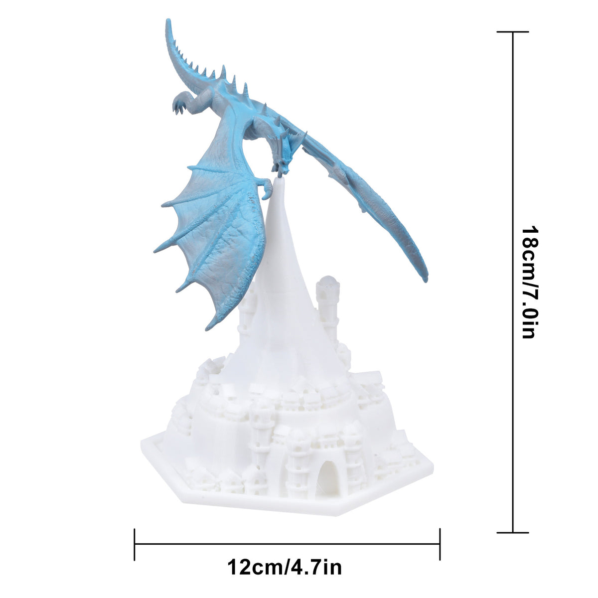 House of Dragon Night Light Table Lamp LED Fire Ice Dragon Desktop Rechargeable Angelwarriorfitness.com