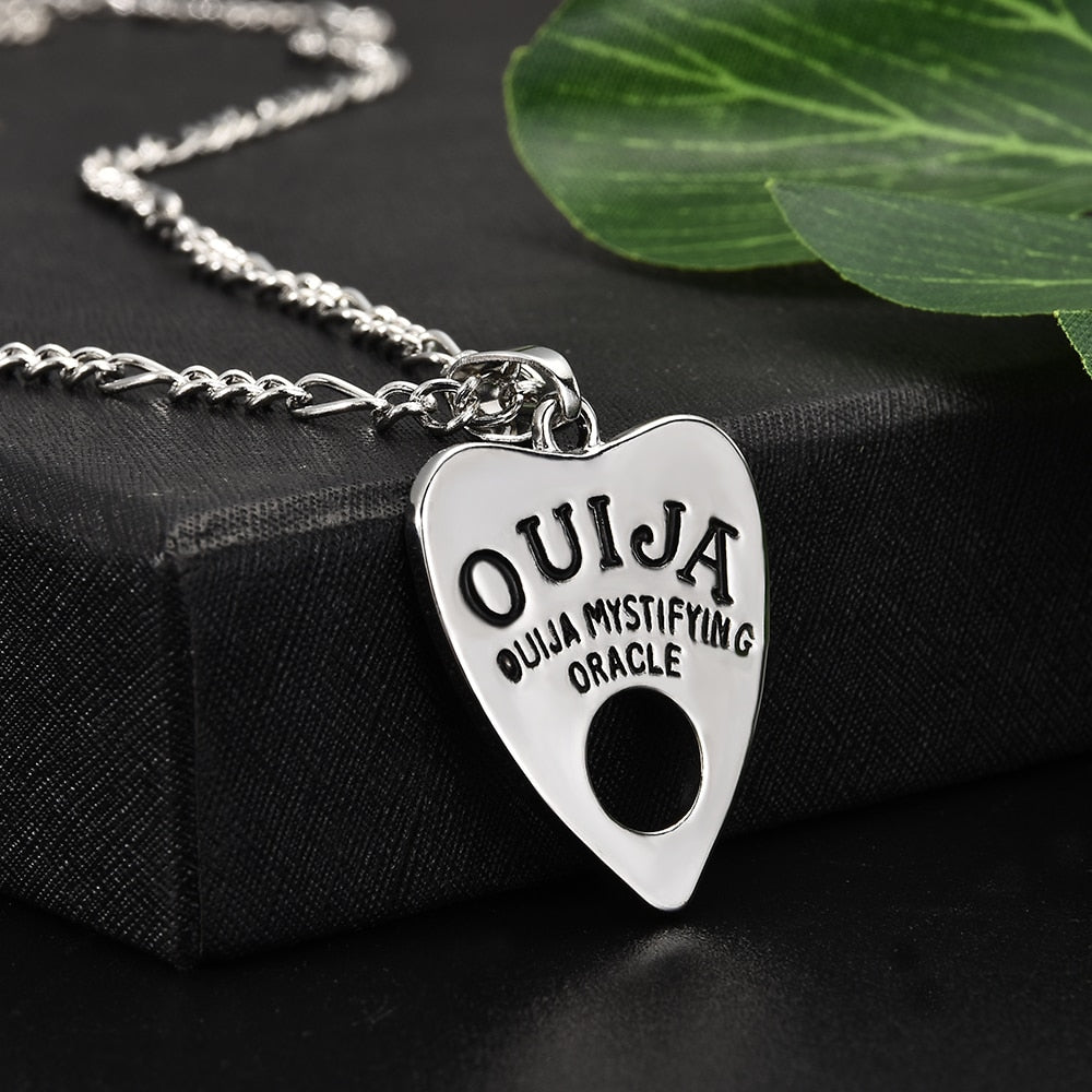 Gothic Ouija Shape Board Pendant Chain Necklace Angelwarriorfitness.com