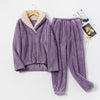 Flannel Pajamas Pajamas Set Thickening Couples Home Service Angelwarriorfitness.com