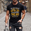 Men's Slim Round Neck Letter Print T-shirt Angelwarriorfitness.com