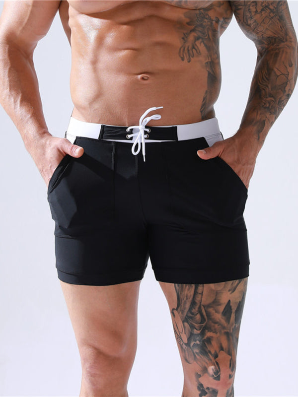 Men's Pocket Lined Tethered Swim Shorts Angelwarriorfitness.com