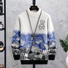 Fashion Patchwork Hip Hop Crew Neck Sweater Mens Angelwarriorfitness.com