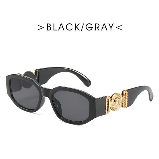 Retro Cutting Lens Gradient Square Sun Glasses UV400 Angelwarriorfitness.com