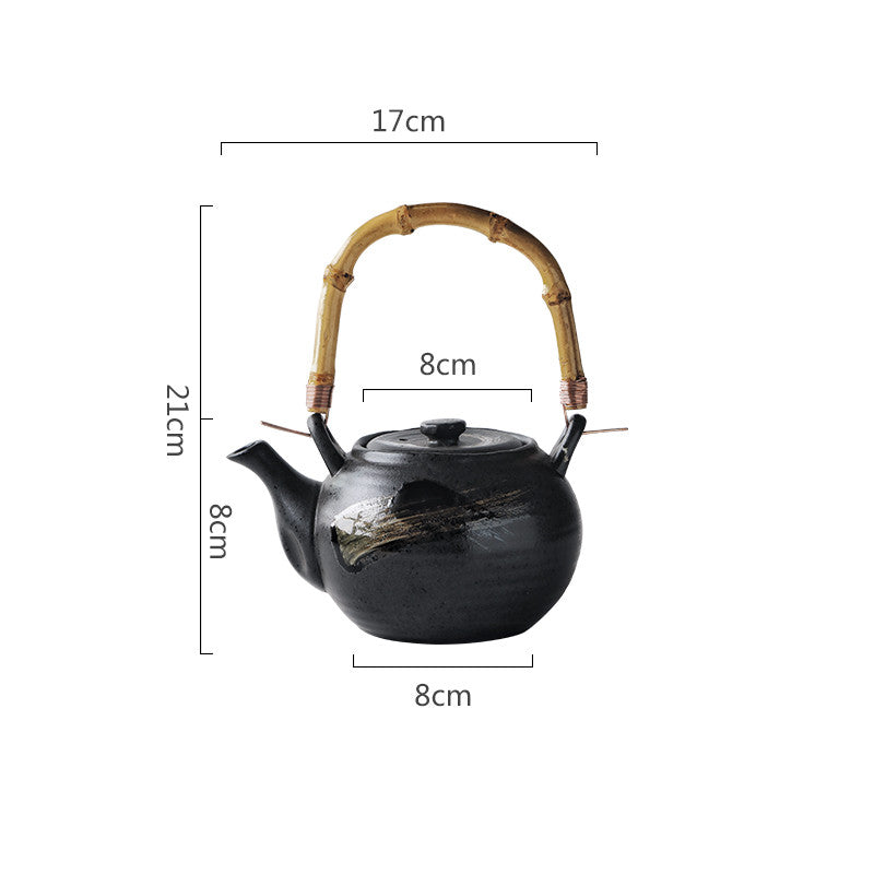 Japanese Retro Hand Painted Ceramic Teapot Angelwarriorfitness.com