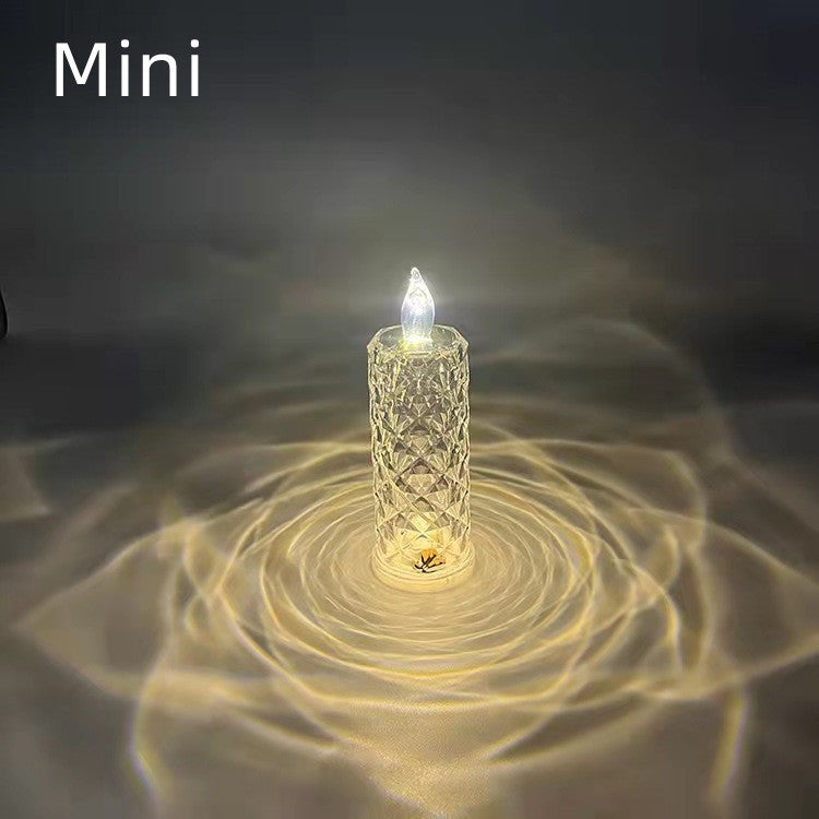 Romantic LED Rose Diamond Table Lamps For Bedroom Living Room Party Dinner Decor Creative Lights Angelwarriorfitness.com