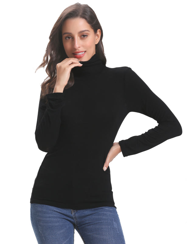 Fashion All-Match Casual Ladies High Neck Top Angelwarriorfitness.com