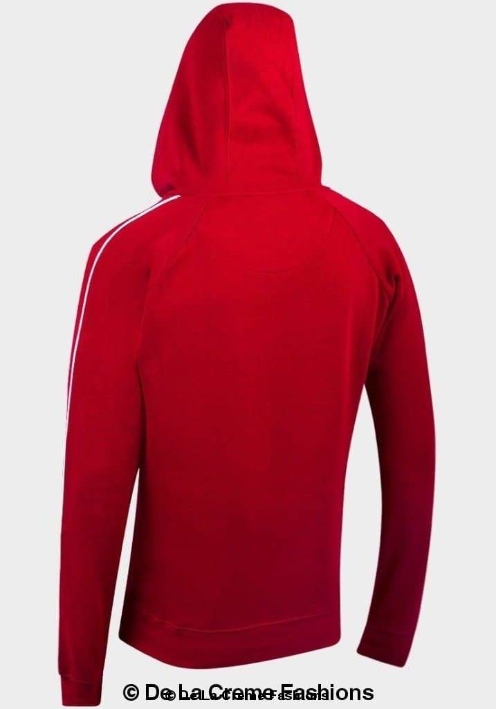 Brave Soul - Mens Red Fleece Lined Pocket Hoodie Angelwarriorfitness.com