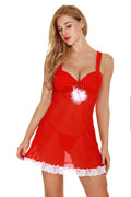 Christmas Lingerie Sleepwear Lace Suit Cosplay Uniform Temptation Angelwarriorfitness.com