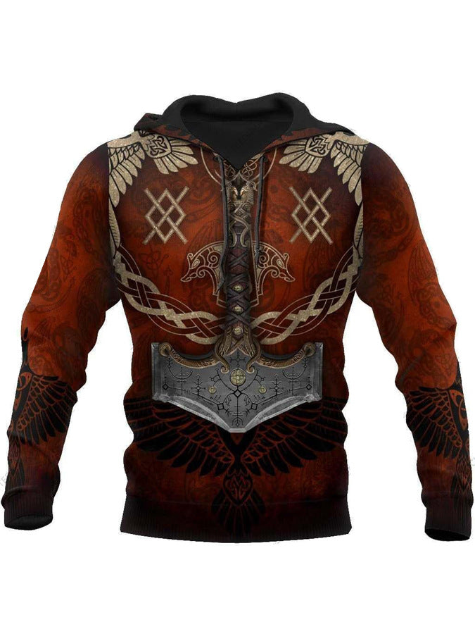 Men's Hoodie 3D Digital Printing Hoodie Angelwarriorfitness.com