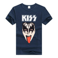 Music KISS Band Short Sleeve T-shirt Heavy Metal European And American Rock Band Angelwarriorfitness.com