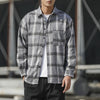 Men Plaid Shirt Fashion Loose Large Size Angelwarriorfitness.com