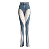 Hollow Irregular Patchwork Jeans Woman Angelwarriorfitness.com