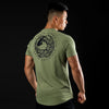 Men's Elastic Sports Round Neck Short Sleeve Shirt Angelwarriorfitness.com