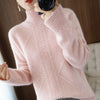 New Style High Neck Ladies Cashmere Sweater Fashion Loose Angelwarriorfitness.com