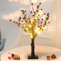 Tree Lights Dotted With Cherries, 24 Warm White LED Lights 1.5 Feet High Angelwarriorfitness.com