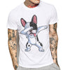 Men's T-shirt Funny Dog Print French Bulldog Angelwarriorfitness.com
