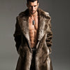 Men's Suit Collar Imitation Fur Coat Angelwarriorfitness.com